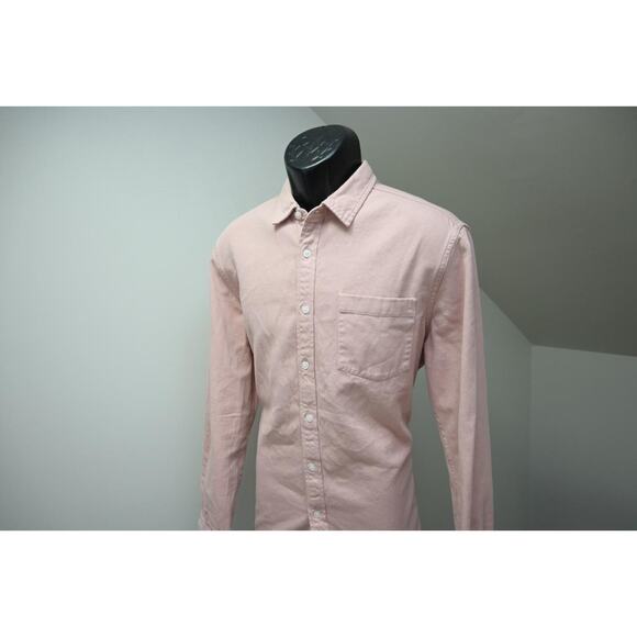 Topman Button Up Shirt Rugged Camp Casual Long Sleeve Mens Sz Medium - Picture 3 of 7